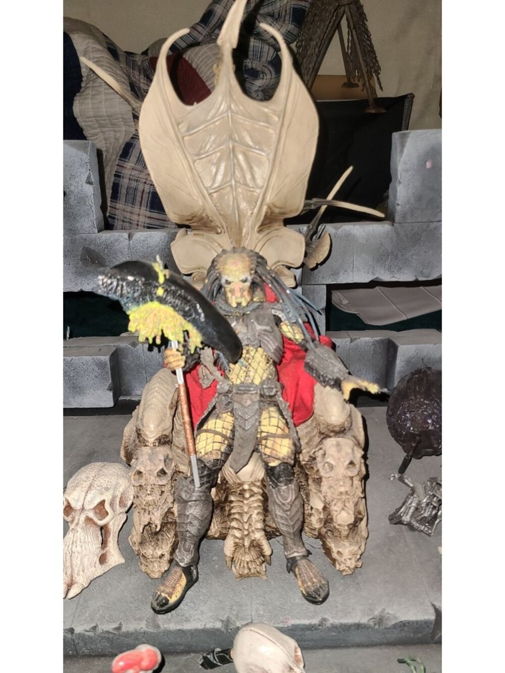 NECA Predator Bone Throne AVP Diorama Piece Figure Shown NOT Included
